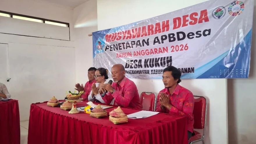Musyawarah Penetapan APBDes 2026 Desa Kukuh Kerambitan